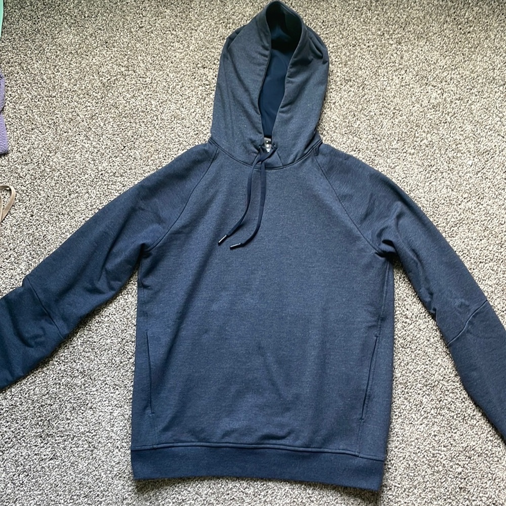 Men’s Medium Lululemon City Sweat Pullover Hoodie - Heathered True Navy